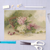 Lilacs en het Schrijven van Floral Ontkoppeling Tissuepapier (Craft)