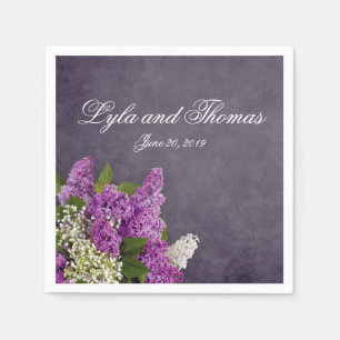 Lilacs en Lily van de vallei Servet