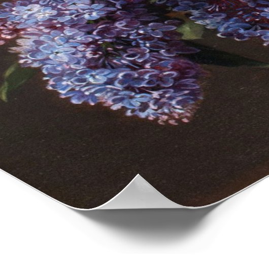 Lilacs en pinda's poster (Hoek)