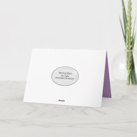 Lilacs en tulip jarig kaart (Achterkant)