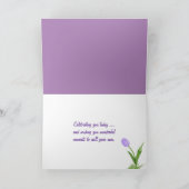 Lilacs en tulip jarig kaart (Binnen)