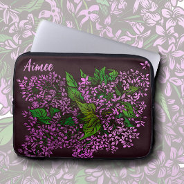 Lilacs Floral Laptop Sleeve