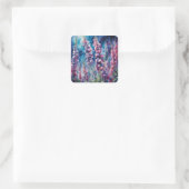 Lilacs - Floral Series Art Collectie Vierkante Sticker (Tas)