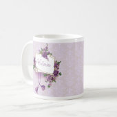 Lilacs gepersonaliseerd Koffiemok (Voorkant links)