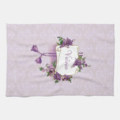 Lilacs gepersonaliseerde keukenhanddoek (Horizontaal)
