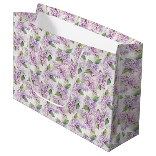 Lilacs Gift Bag Groot Cadeauzakje (Voorkant Gekanteld)