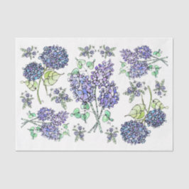 Lilacs & Hydrangeas - Decoupage Tissue Paper Tissuepapier