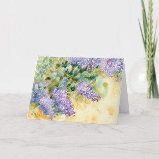 Lilacs III Blank Notecard Bedankkaart