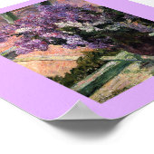 "Lilacs in a window" van Mary Cassatt 1880 Poster (Hoek)