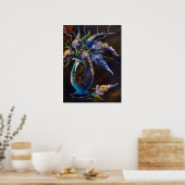 Lilacs in Abstracte Vase Print (Keuken)