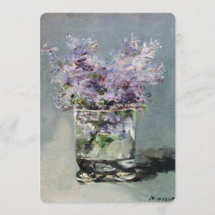 Lilacs in een glas door Manet Vrijgezellenfeest Kaart