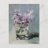 Lilacs in een glas van Edouard Manet Briefkaart (Voorkant)