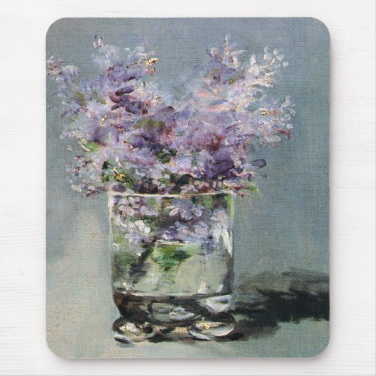 Lilacs in een glas van Edouard Manet Muismat (Voorkant)