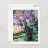 Lilacs in een raam, Mary Cassatt Briefkaart (Voorkant / Achterkant)
