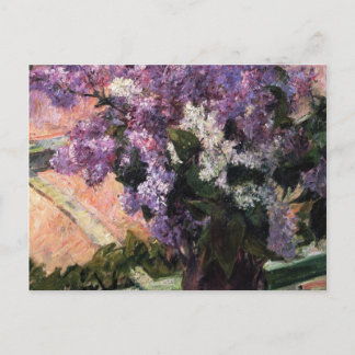Lilacs in een raam, Mary Cassatt Briefkaart