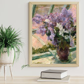 Lilacs in een raam Mary Cassatt Fine Art Poster