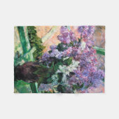 Lilacs in een raam, Mary Cassatt Fleece Deken (Voorkant (Horizontaal))
