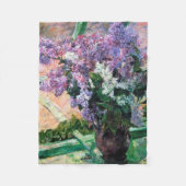 Lilacs in een raam, Mary Cassatt Fleece Deken (Voorkant)