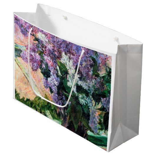 Lilacs in een raam, Mary Cassatt Groot Cadeauzakje (Voorkant Gekanteld)