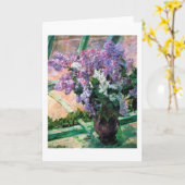 Lilacs in een raam, Mary Cassatt Kaart (Gele Bloem)