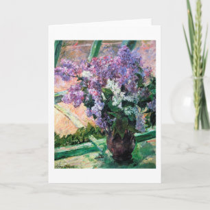 Lilacs in een raam, Mary Cassatt Kaart