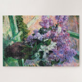 Lilacs in een raam, Mary Cassatt Legpuzzel (Horizontaal)