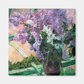 Lilacs in een raam, Mary Cassatt Magneet (Voorkant)