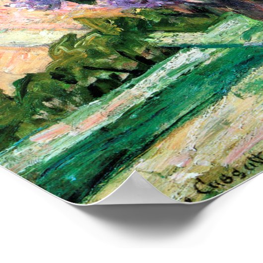 Lilacs in een raam, Mary Cassatt Poster (Hoek)