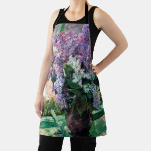 Lilacs in een raam, Mary Cassatt Schort