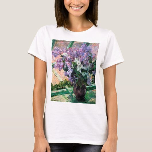 Lilacs in een raam, Mary Cassatt T-shirt (Voorkant)