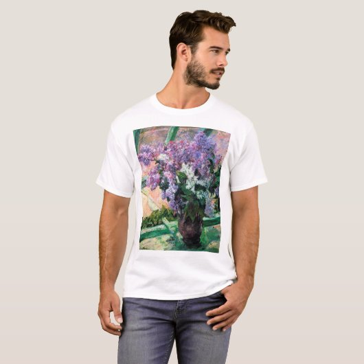 Lilacs in een raam, Mary Cassatt T-shirt (Voorkant volledig)