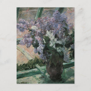 Lilacs in een raam van Mary Cassatt, Kunst Briefkaart