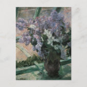 Lilacs in een raam van Mary Cassatt,  Kunst Briefkaart (Voorkant)