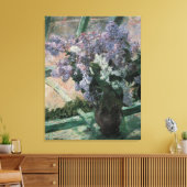 Lilacs in een raam van Mary Cassatt, Kunst Canvas Afdruk (Insitu (Woonkamer))