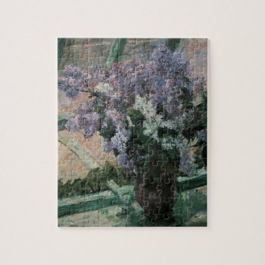 Lilacs in een raam van Mary Cassatt,  Kunst Legpuzzel (Verticaal)