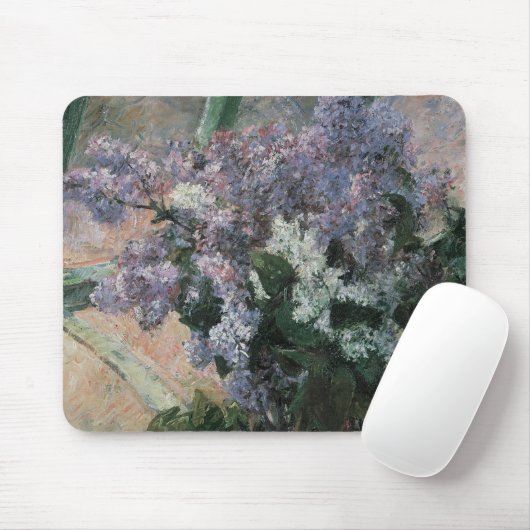 Lilacs in een raam van Mary Cassatt,  Kunst Muismat (Met muis)