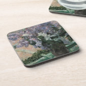 Lilacs in een raam van Mary Cassatt,  Kunst Onderzetter (Linkerzijde)