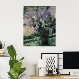 Lilacs in een raam van Mary Cassatt,  Kunst Poster