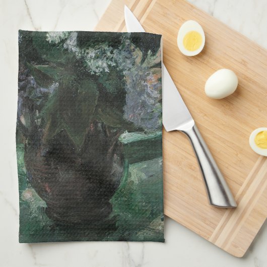 Lilacs in een raam van Mary Cassatt,  Kunst Theedoek (Quarter Fold)