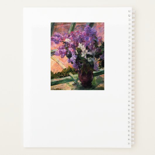 Lilacs in een raam van Mary Cassatt Planner (Achterkant)