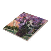 Lilacs in een raam van Mary Cassatt Tegeltje (Zijkant)