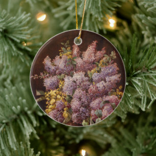 Lilacs in een Vase Keramisch Ornament