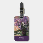 Lilacs in een venster | Mary Cassatt Bagagelabel (Voorkant verticaal)