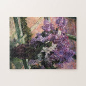 Lilacs in een venster | Mary Cassatt Legpuzzel (Horizontaal)