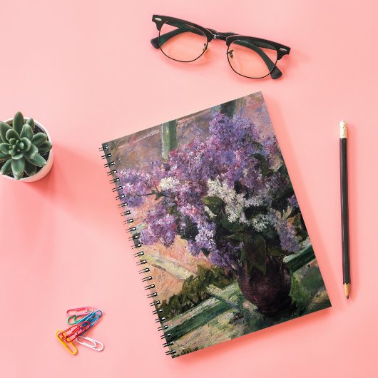 Lilacs in een venster | Mary Cassatt Notitieboek