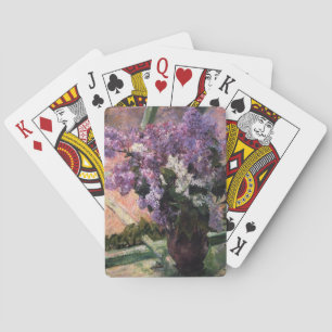 Lilacs in een venster   Mary Cassatt Pokerkaarten