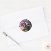 Lilacs in een venster | Mary Cassatt Ronde Sticker (Envelop)
