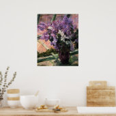 Lilacs in een venster poster (Keuken)