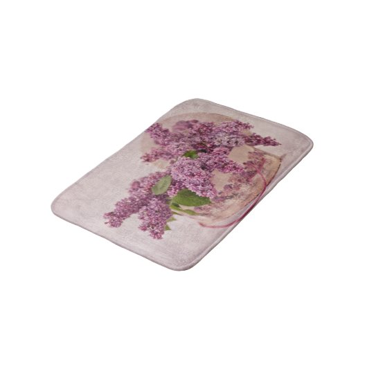 Lilacs in een Victoriaans Pet doos Badmat (Gekanteld)