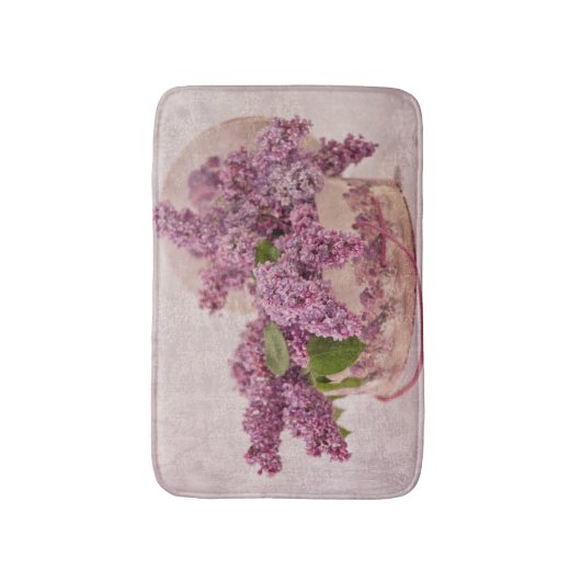 Lilacs in een Victoriaans Pet doos Badmat (Voorkant Verticaal)